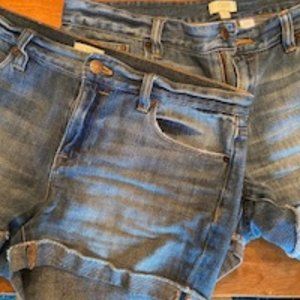 2 Pairs of J Crew Daisy Duke Jean Shorts - Size 28